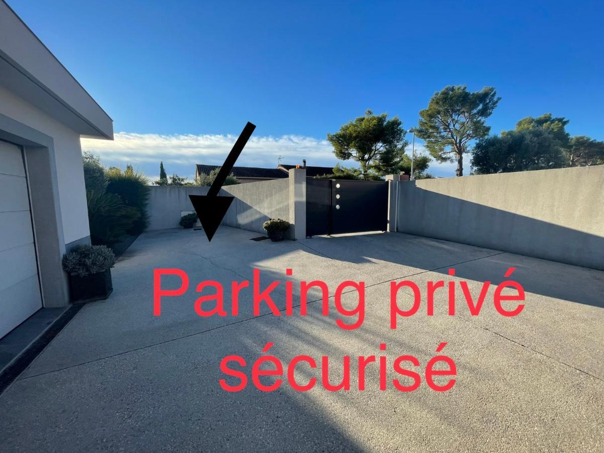 Chambre Luxe Dans Villa De Standing Avec Piscine, Acces Discret Et Independant, Terrasse Arboree Et Parking Prive ラ・ヴァレット＝デュ＝バール エクステリア 写真